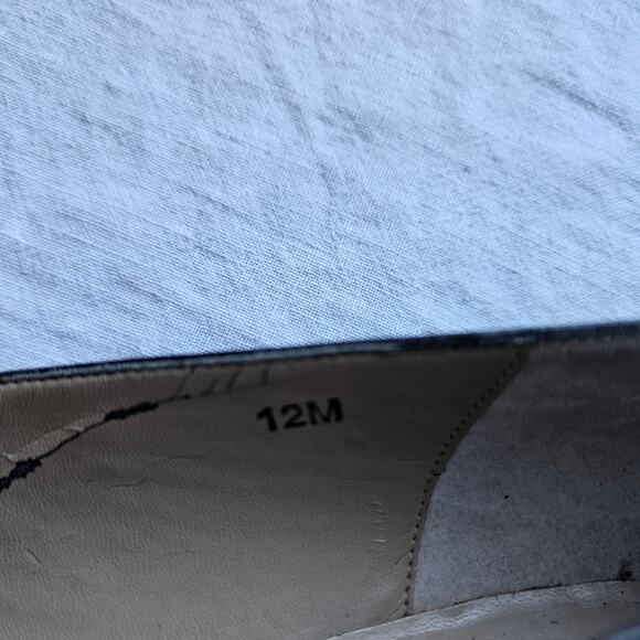 Van Eli Black Cap Toe Low Block Heel Shoes, SZ 12M - Picture 9 of 11